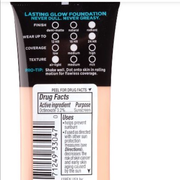 L'Oreal Infallible Pro-Glow Foundation Normal/Dry Skin with SPF 15 - Picture 6 of 12